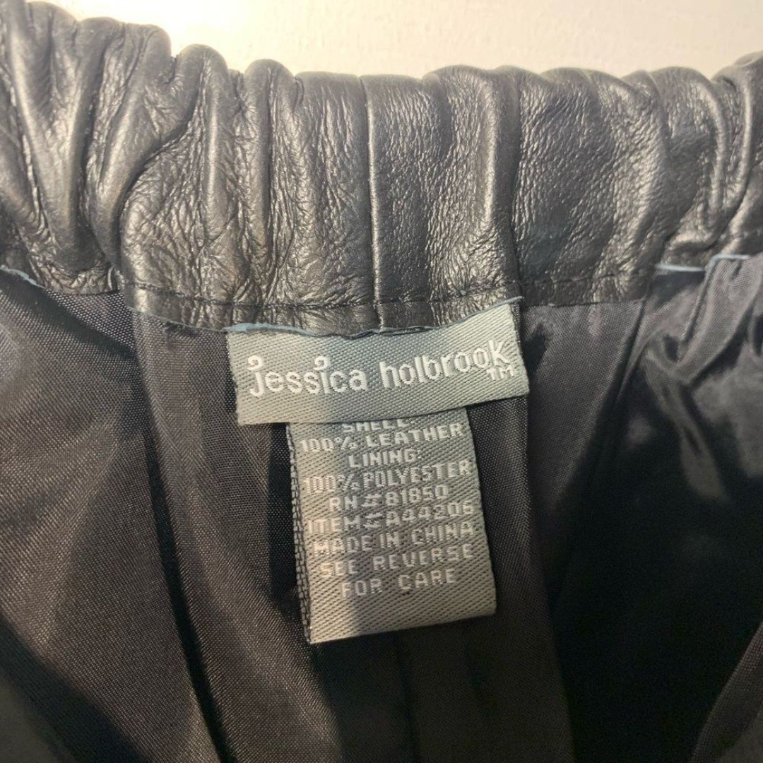 Custom Jessica Holbrook 100% Genuine Leather Pants Women’s Size 6 IXBiXzqC3 Great