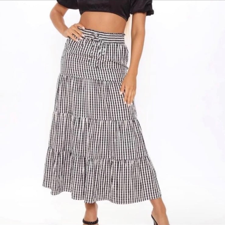 Nice Fashion Nova L Gingham Maxi Skirt OxvhmFZwt just buy it