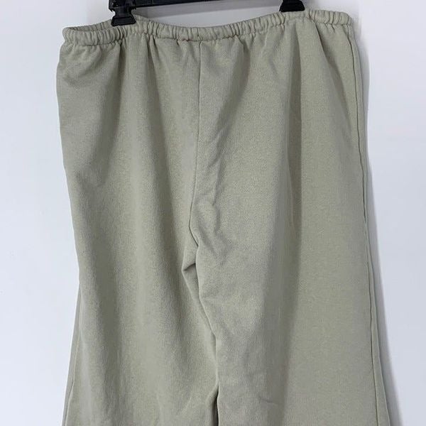 reasonable price Women H & M Elastic Jogger Terry Crop Wide Leg Pants XLarge green 5027 GuYX6TyDe no tax
