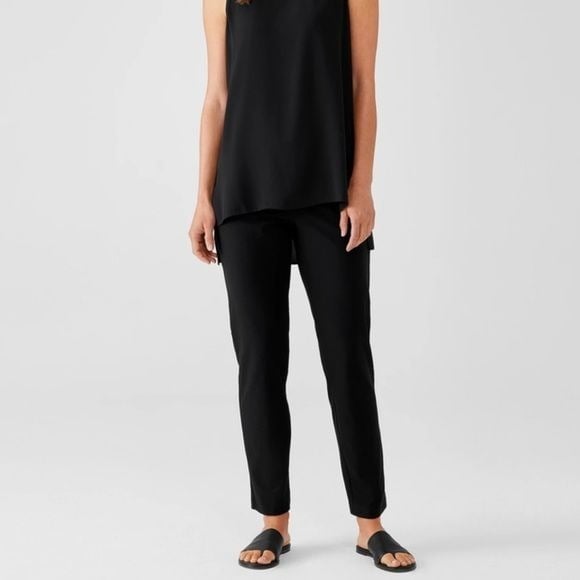 Stylish Eileen Fisher Black Washable Stretch Crepe Pant Slim Fit Size Medium nqmdxzq7G Online Shop