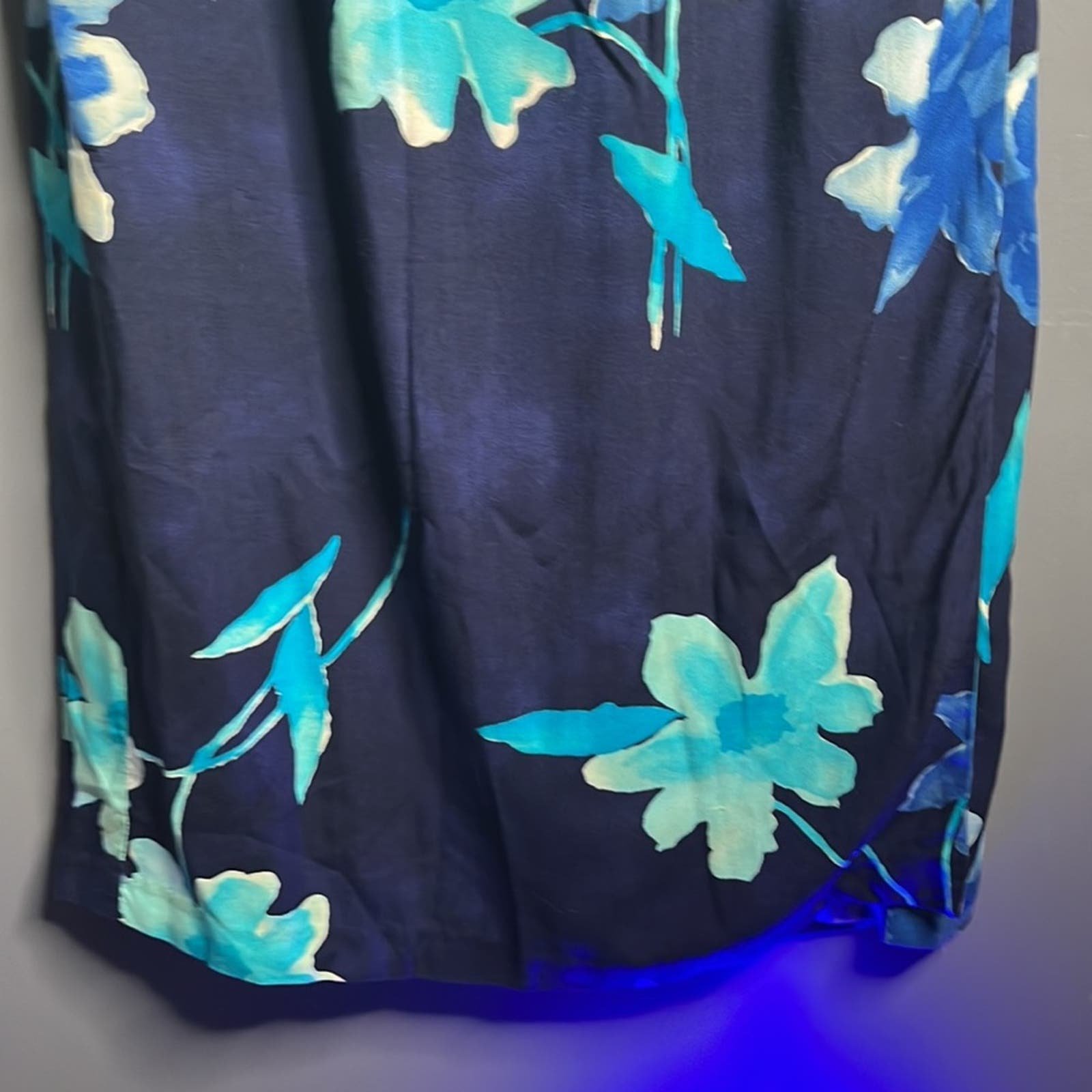 High quality Vintage Stonebridge Blue Floral Long Wrap Skirt Size 10 JIrkw0LPE for sale