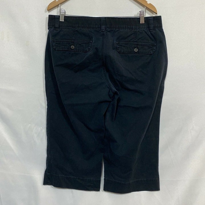 Classic Dockers Womens Black Flat Front Slash Pockets Straight Leg Capri Jeans Size 12 otbNg4O65 Cheap