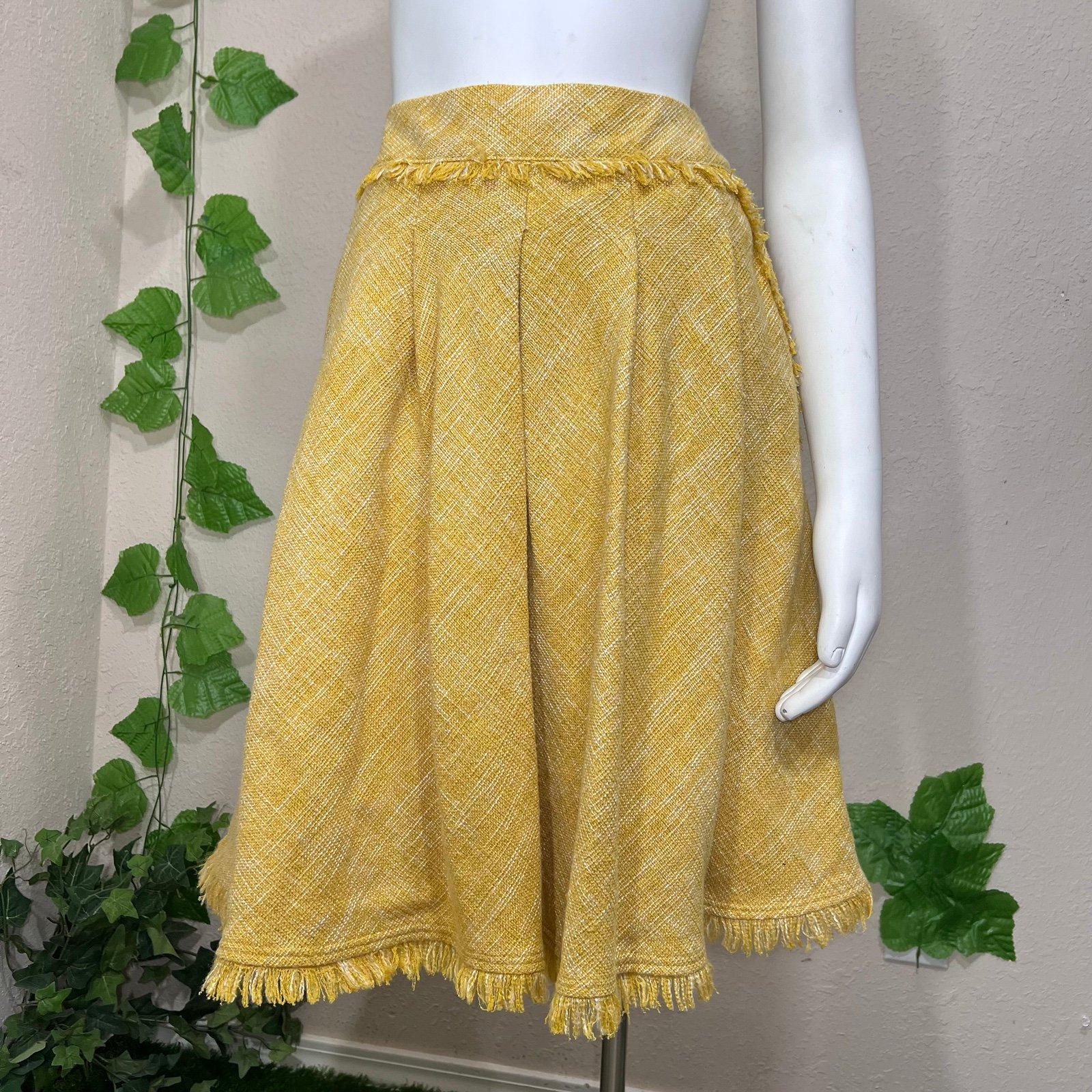 Discounted Anthropologie Maeve Buttercup Fringe Skirt Pockets l5EWqzxTf best sale