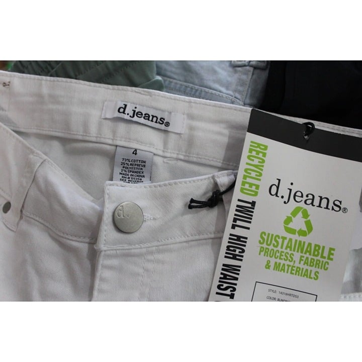 save up to 70% NWT d. jeans Womens White Recycled Twill High Waist Capri Jeans 4 gOG8g7r1y Buying Cheap