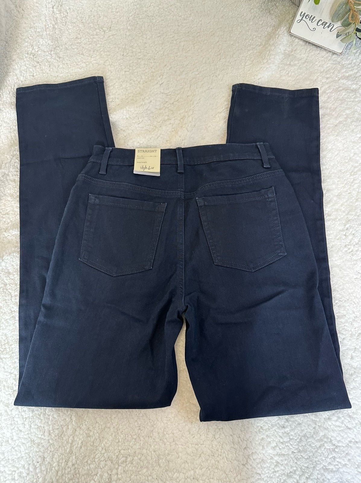 Wholesale price NWT. Women’s straight leg mid rise pants. Size 8 Long. J20yZlT55 New Style