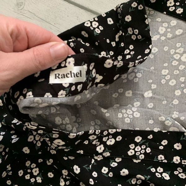good price Rachel black ditsy floral wrap skirt-large I6xZy9kIM Zero Profit 
