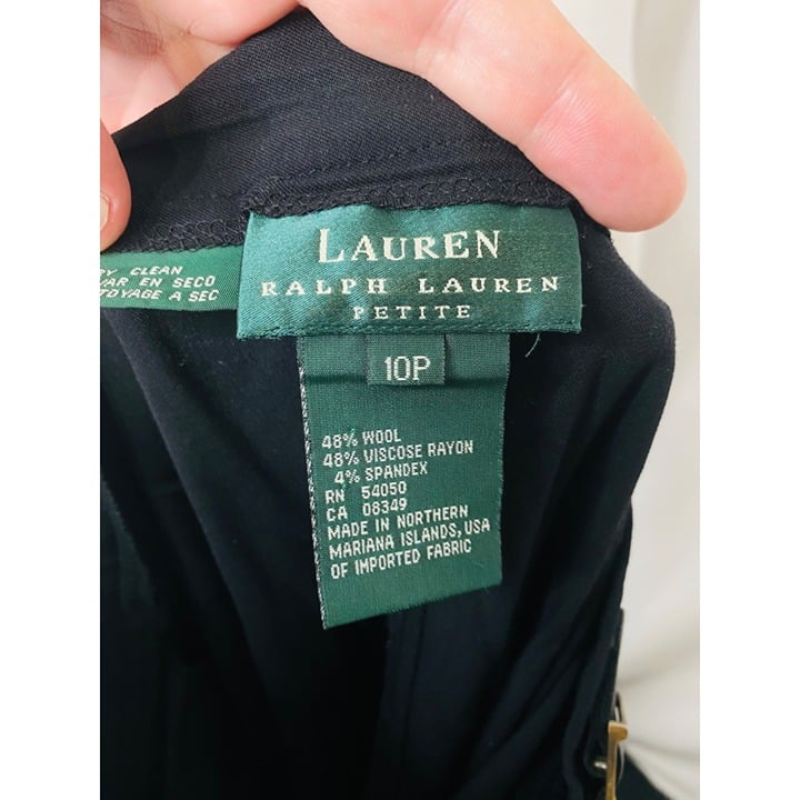 big discount Lauren Ralph Lauren Petite Women´s Straight Skirt Black Wool Size 10-P X 34” PmfCJFhL0 hot sale