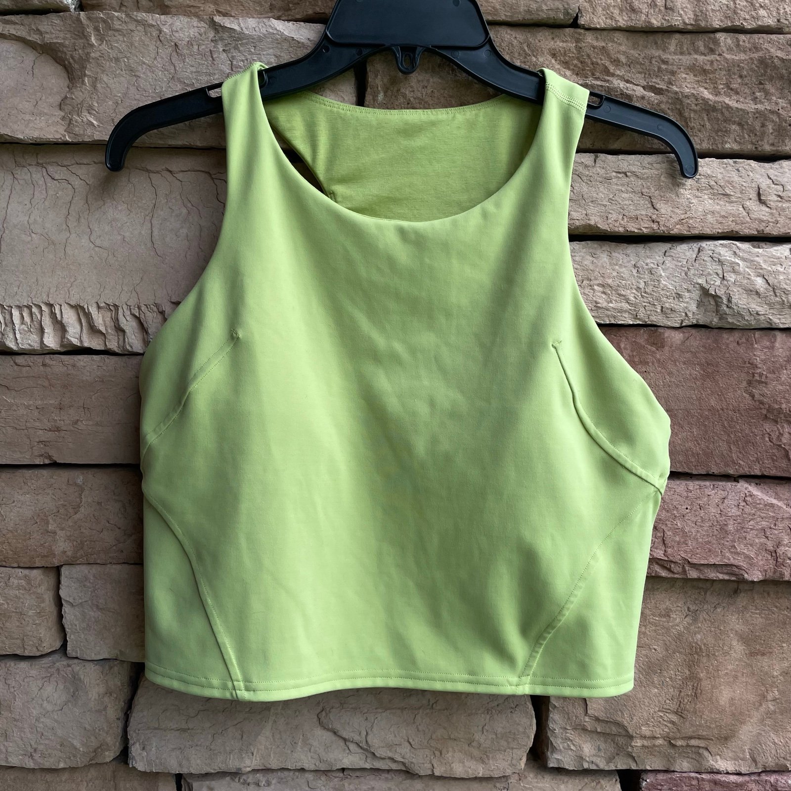 Wholesale price Lululemon yellow lime cropped Align tan