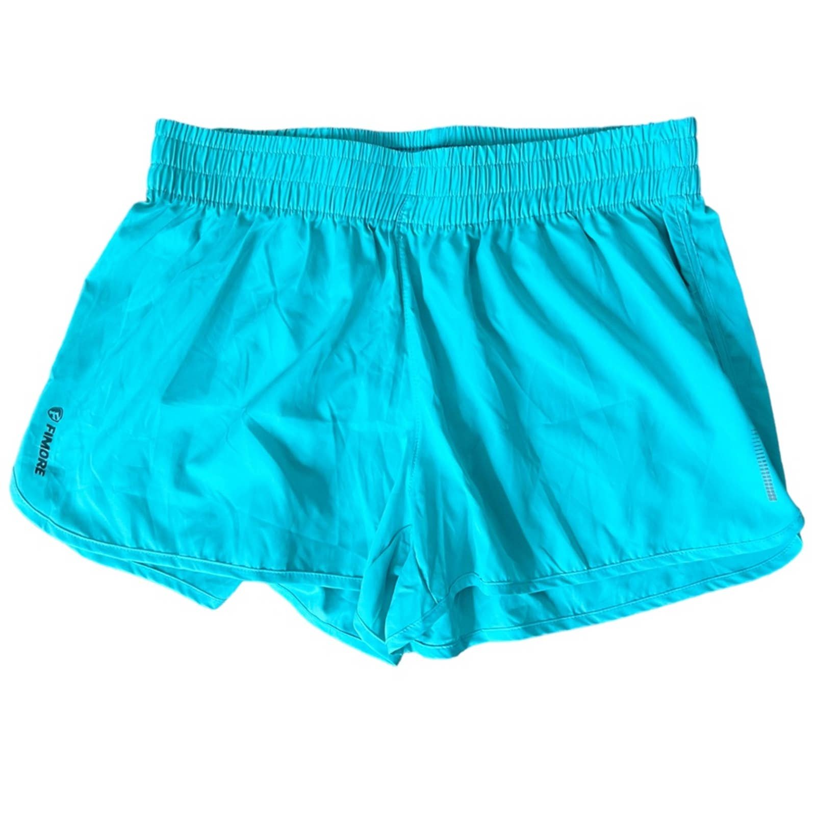 Beautiful Neon Blue Nylon Running Shorts LiuICco2E Online Shop