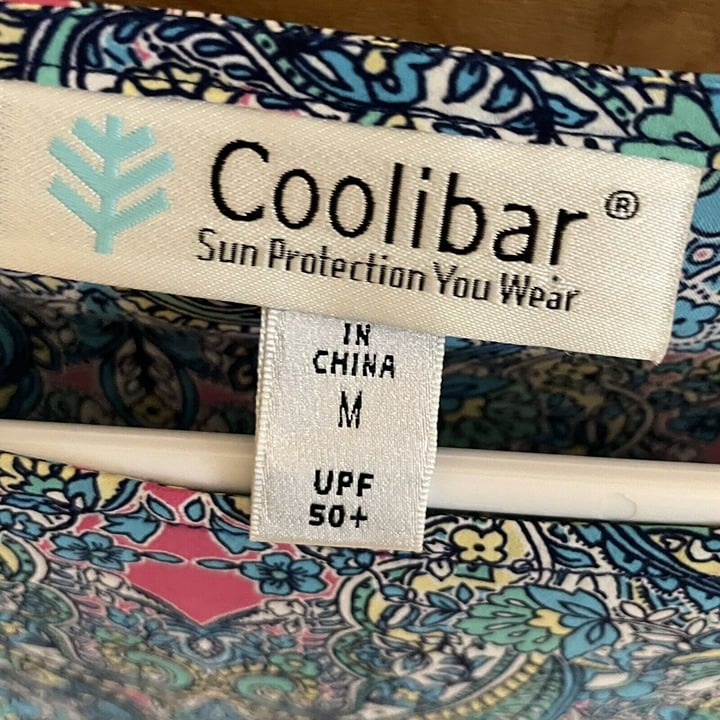 where to buy  COOLIBAR 50+ UPF SUN PROTECTION FLORAL  PRINT TUNIC DRESS Medium Swim Coverup NM4e9sW6O Factory Price