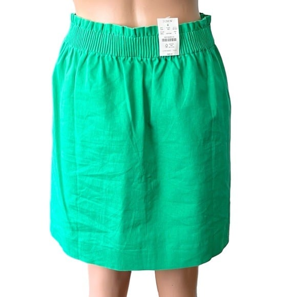 big discount J. Crew Factory New With Tags Paper Bag Linen Blend Skirt Size 4 OfGbVLVde Store Online