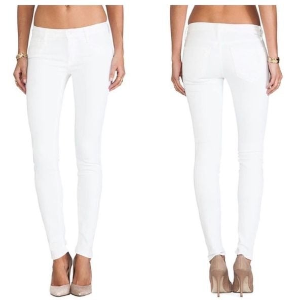 good price MOTHER Jeans The Looker White 27 Mirror Mirr