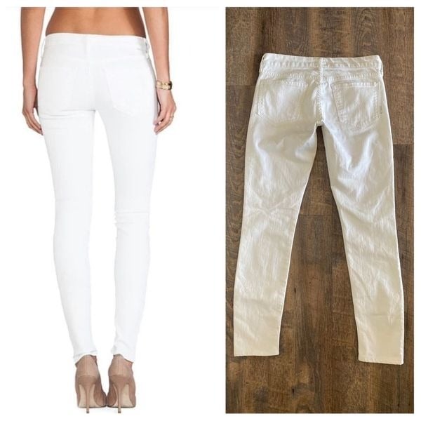 good price MOTHER Jeans The Looker White 27 Mirror Mirror Cotton Stretch jdIb1ukir online store