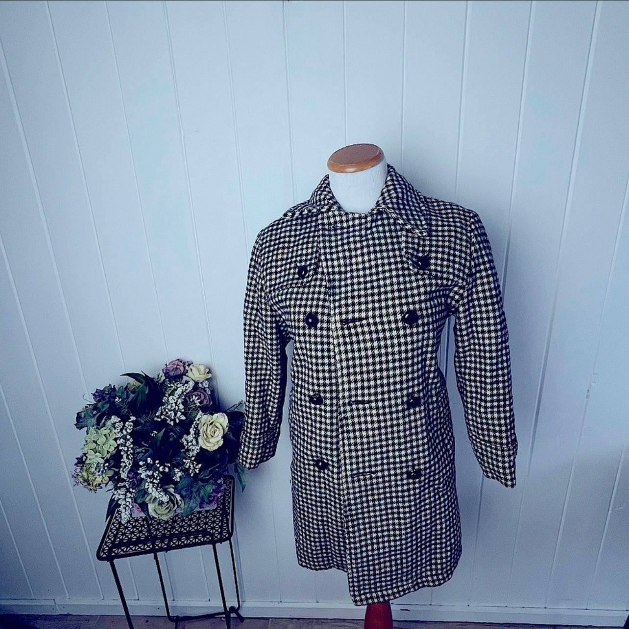 Affordable Beautiful VINTAGE Plaid Overcoat RARE vintage antique rare limited edition O9bGxJ5C7 Outlet Store
