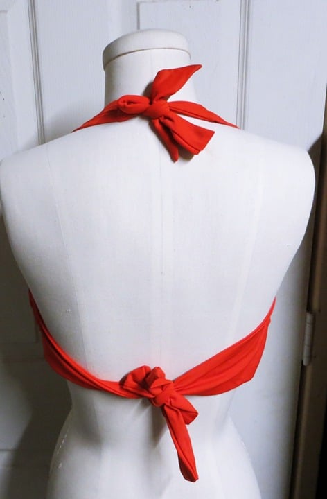 Elegant Old Navy Red Double Tie Halter Top Size L Lpks2ODss US Sale