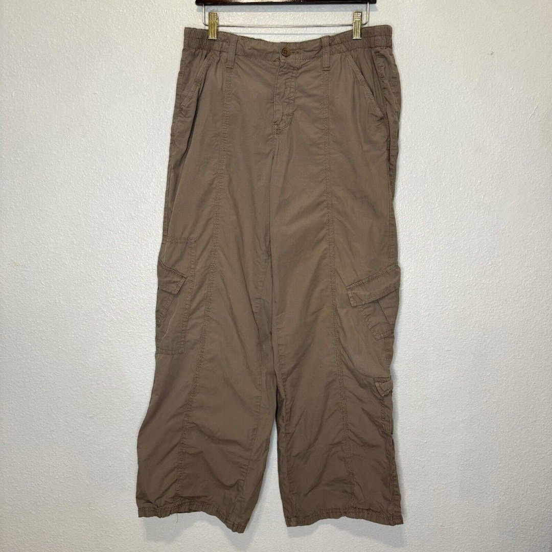 big discount Urban Outfitters BDG Y2K Cargo Pants Womens XL Taupe Wide Leg Baggy Pant oUKFE13Zb Fashion