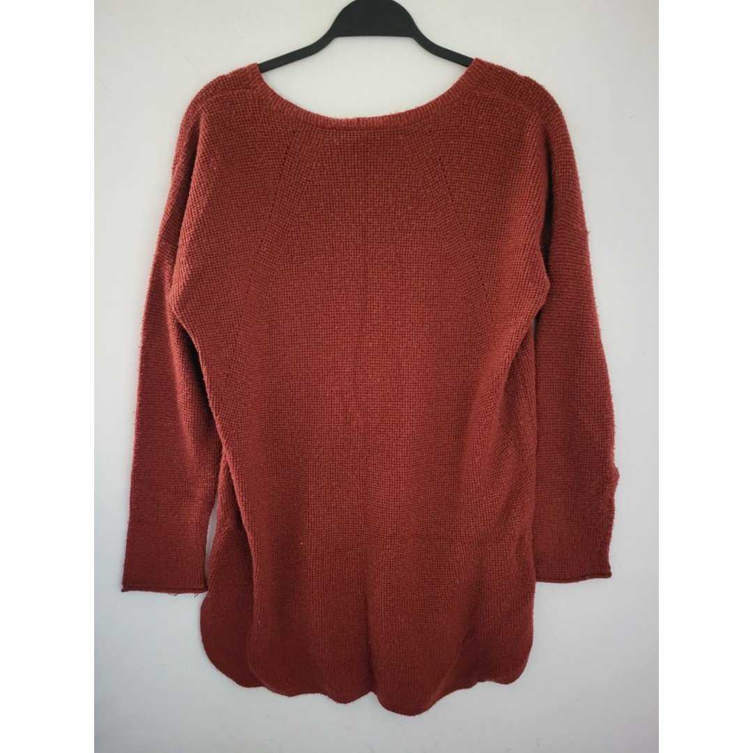 Personality INC Maroon V-neck Knit Sweater kpar95JPP Low Price