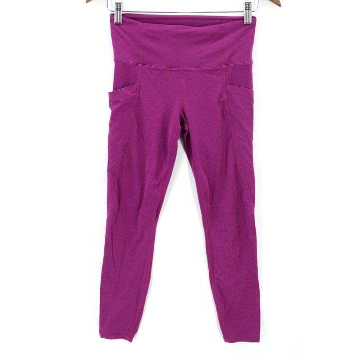 Comfortable ATHLETA Leggins Womens Pink Gym Yoga Pants 