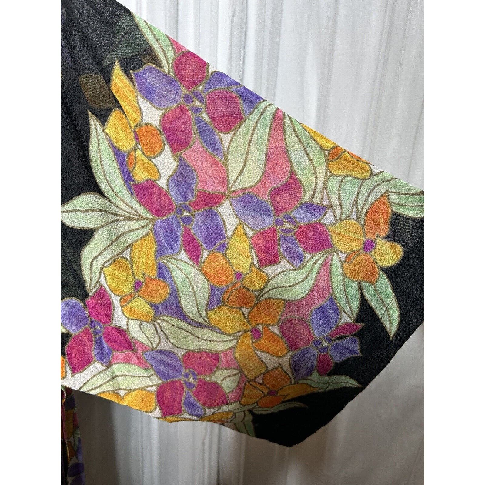 where to buy  Gottex Womens SMALL Kimono Cover Up Wrap Cardigan Semi-Sheer Pineapples - AC JowhOak4w Store Online