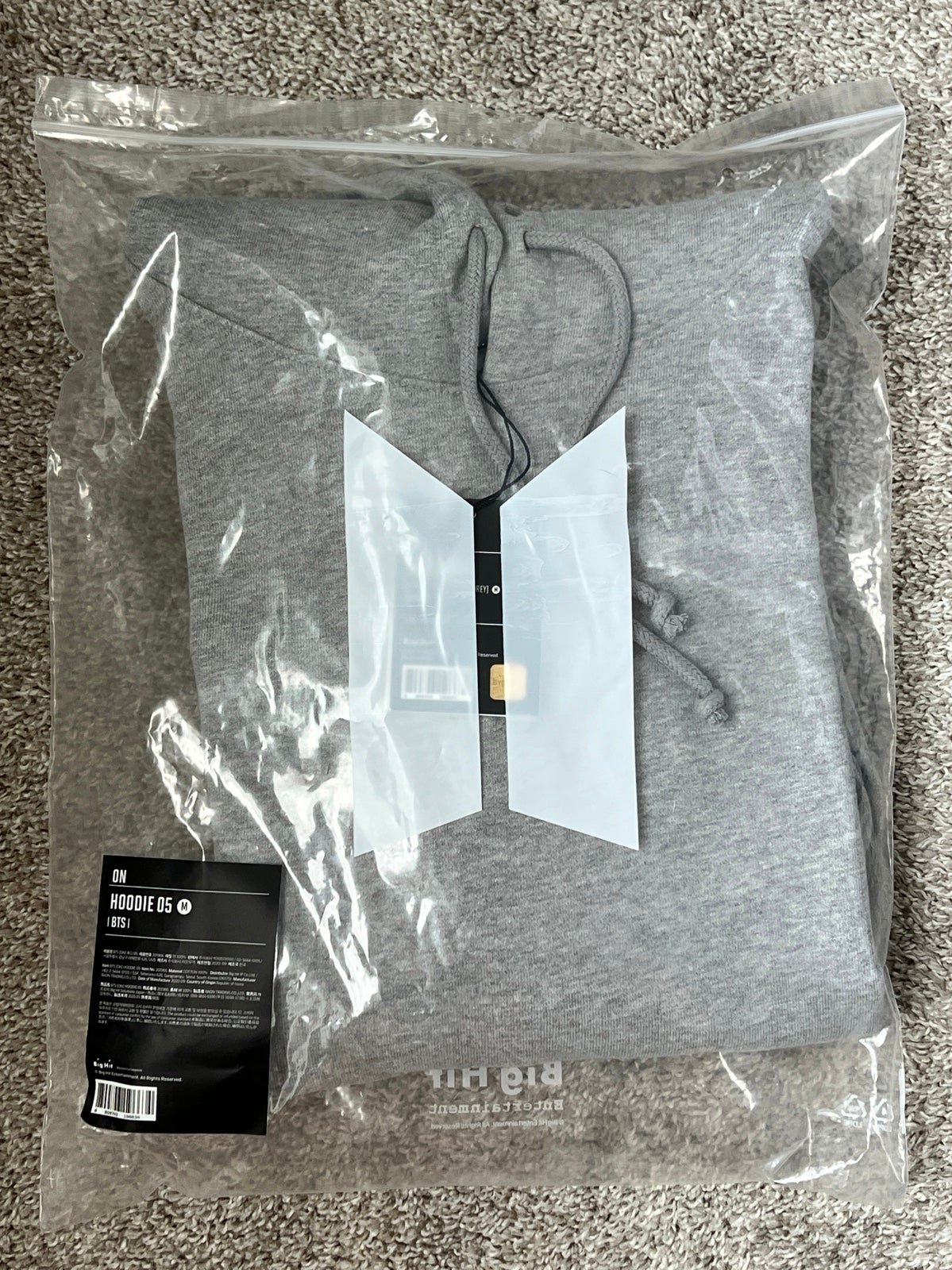Great BTS ON Hoodie - Grey - M MART7RzKG all for you
