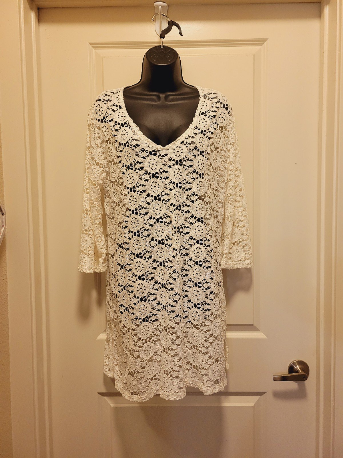 Classic White Crochet Cover Up nMdDzKOrK online store