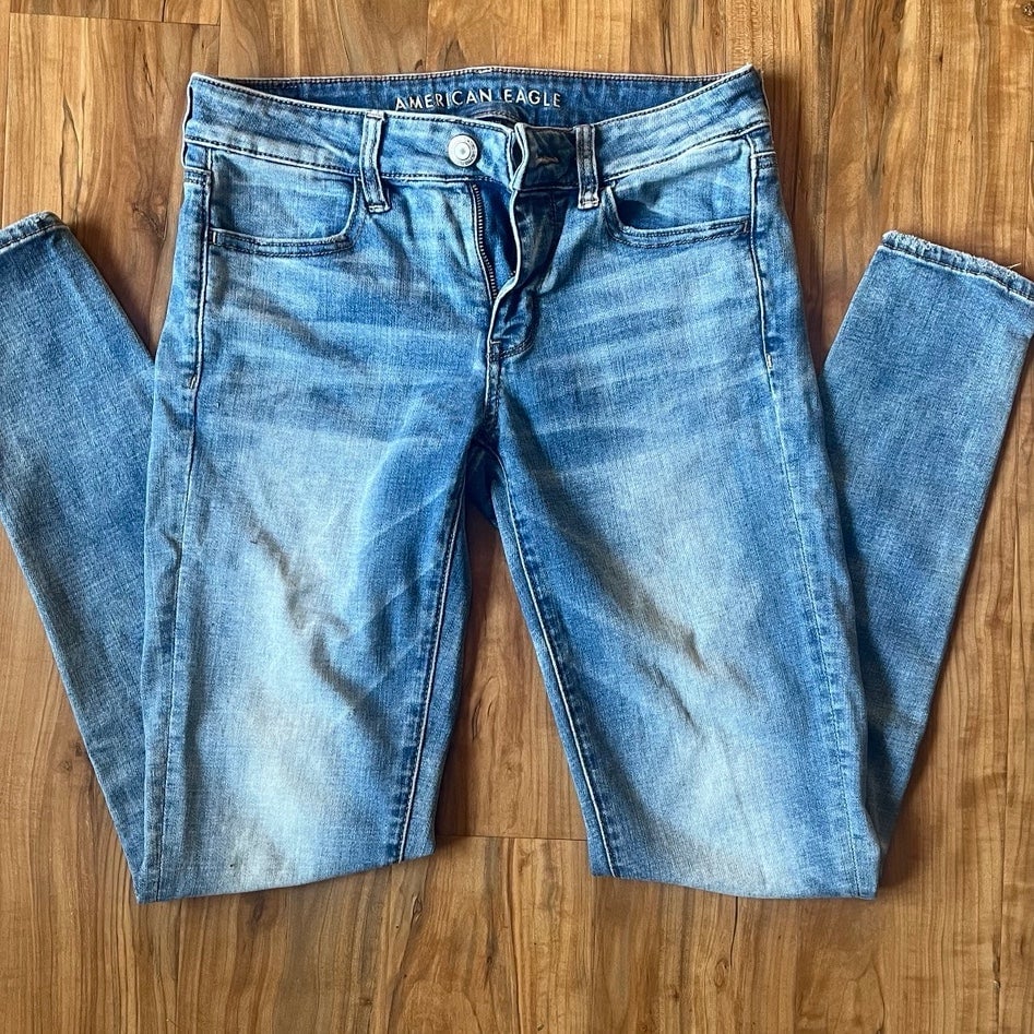 High quality American Eagle Jeans Distressed long jeans P01JNAQ09 Cheap