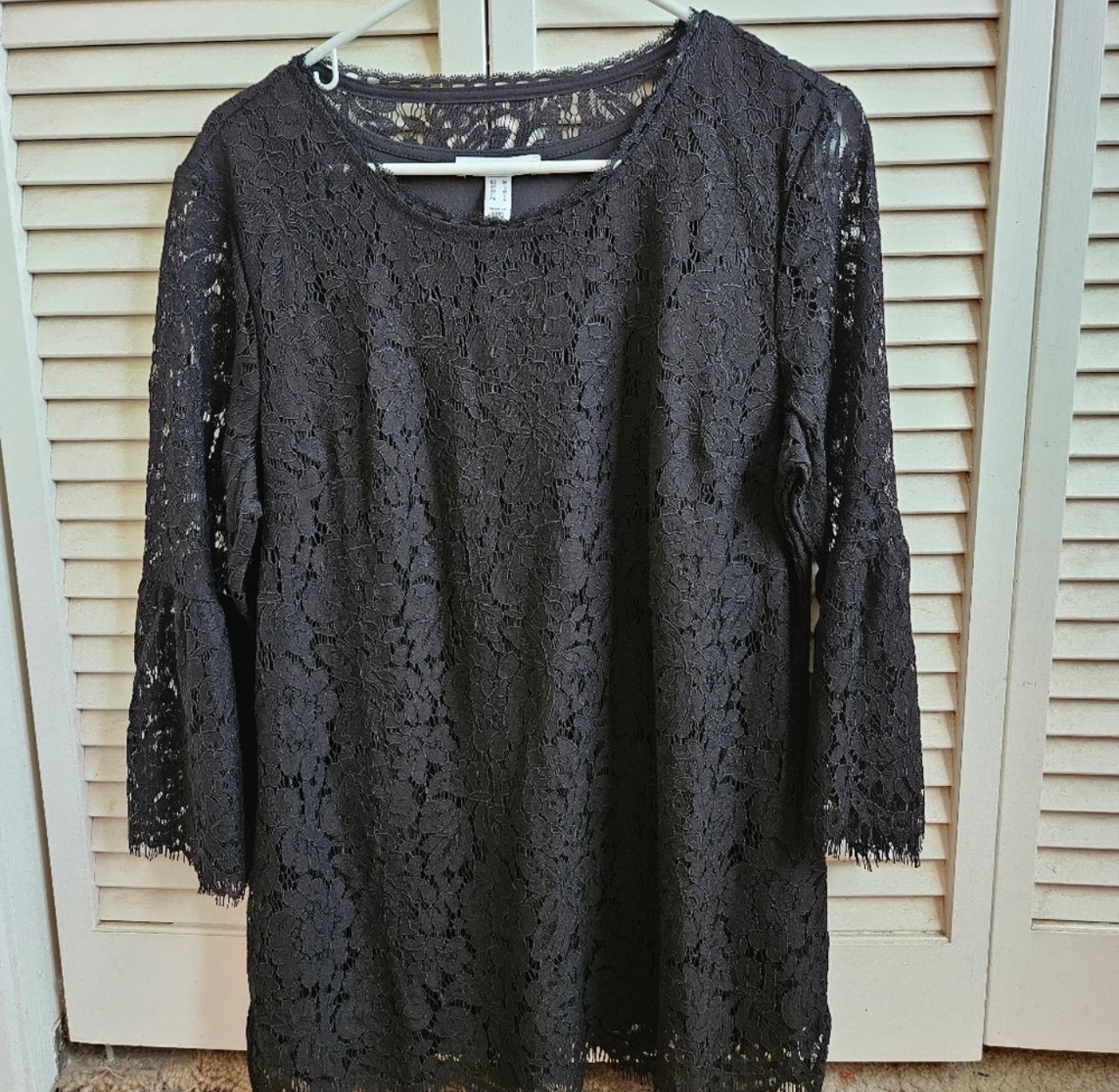 Latest  Isaac Mizrahi black lace blouse KVXHw0gev US Sa