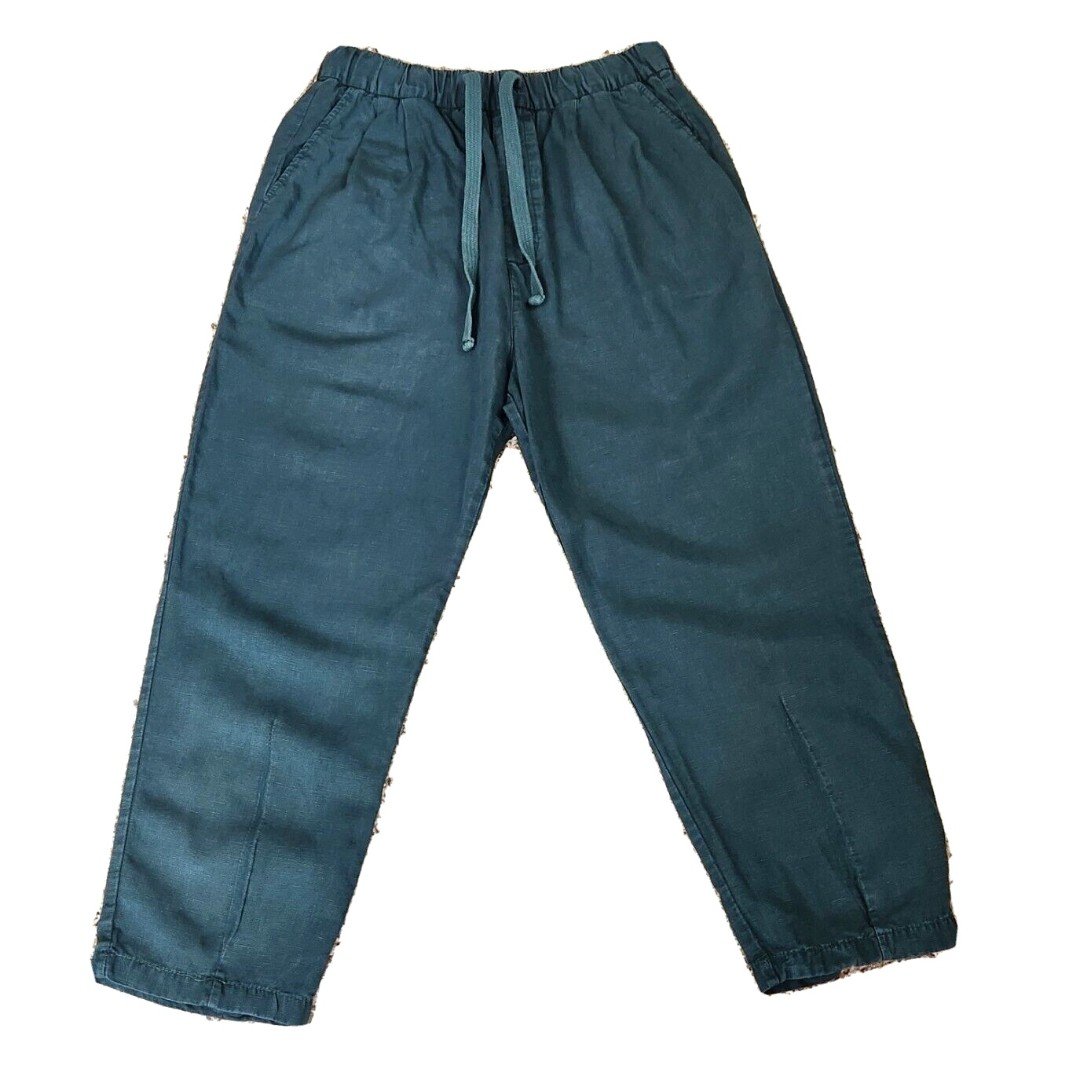 Classic Zara Jogger Pants Women´s S Green Linen Bl
