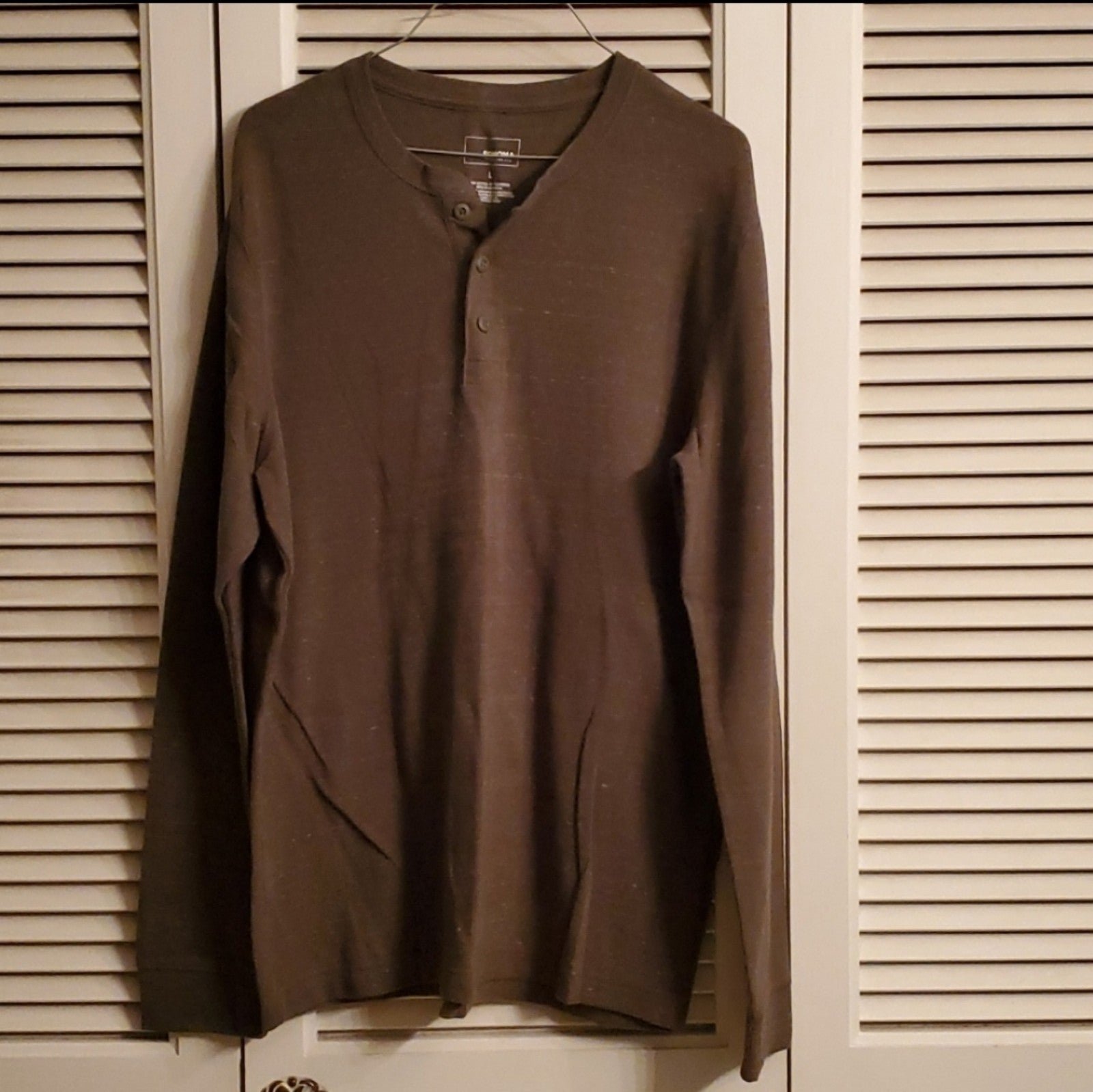 Nice Men´s Henley style long sleeve shirt ketOmbqcs US Outlet