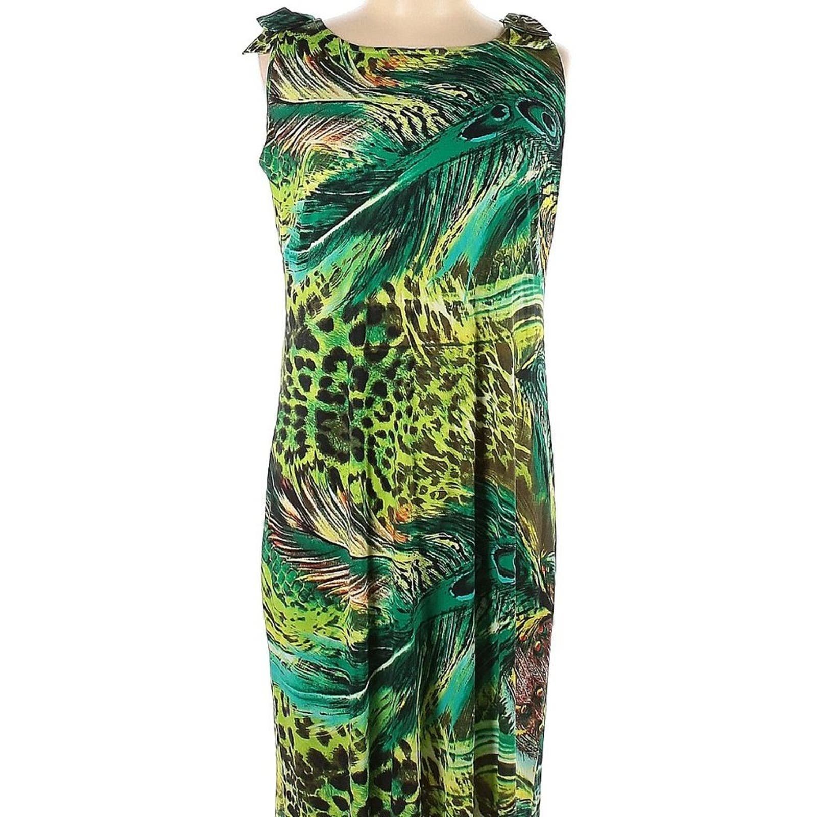 save up to 70% Prodotto Da Bay Blu Tropical  Dress Size