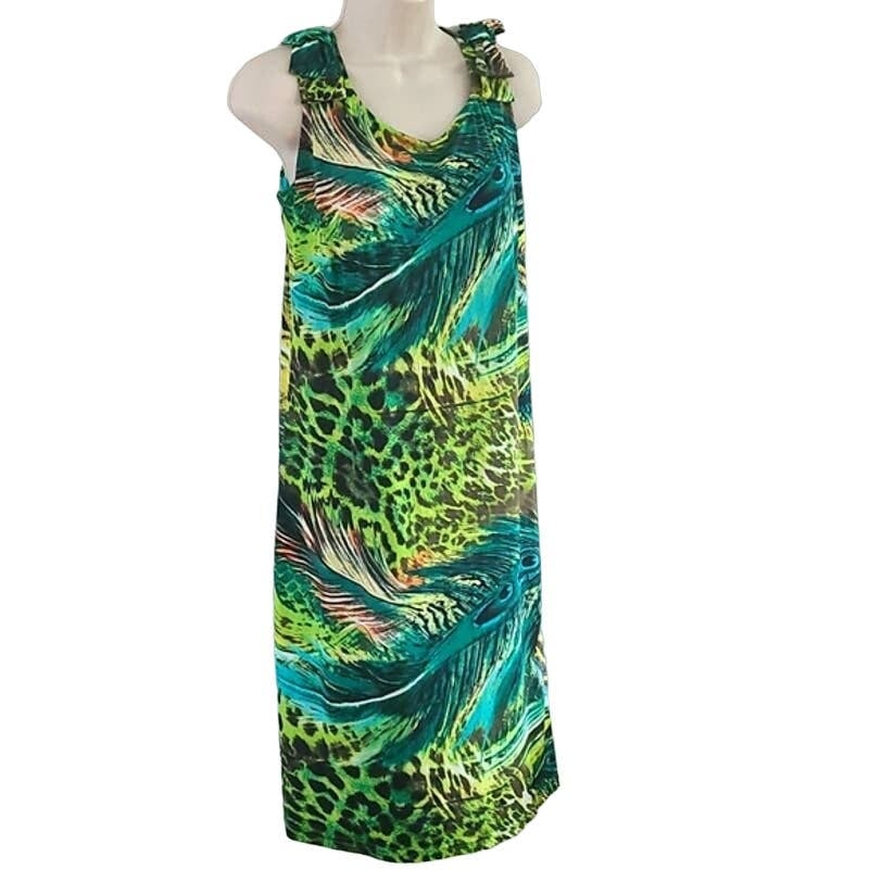 save up to 70% Prodotto Da Bay Blu Tropical  Dress Size Large n48ijFeg1 Buying Cheap