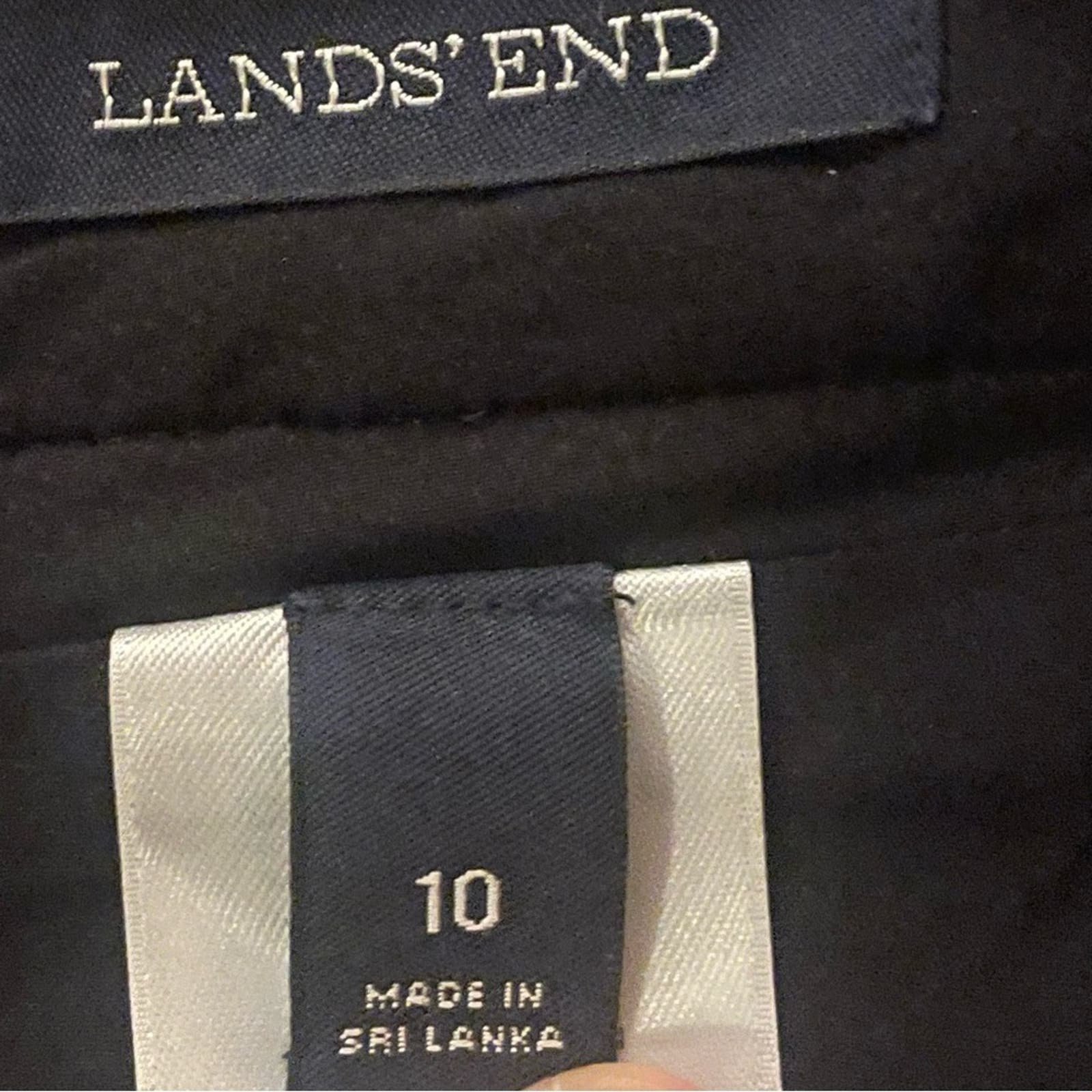 big discount Lands´ End  black a-line midi skirt lined size 10 b25 L2TsWaTg5 Hot Sale