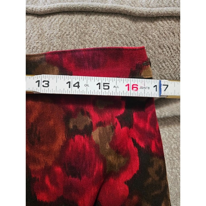 reasonable price Notations Maxi Floral Skirt Size Large red brown side button moLIYU7pZ Low Price