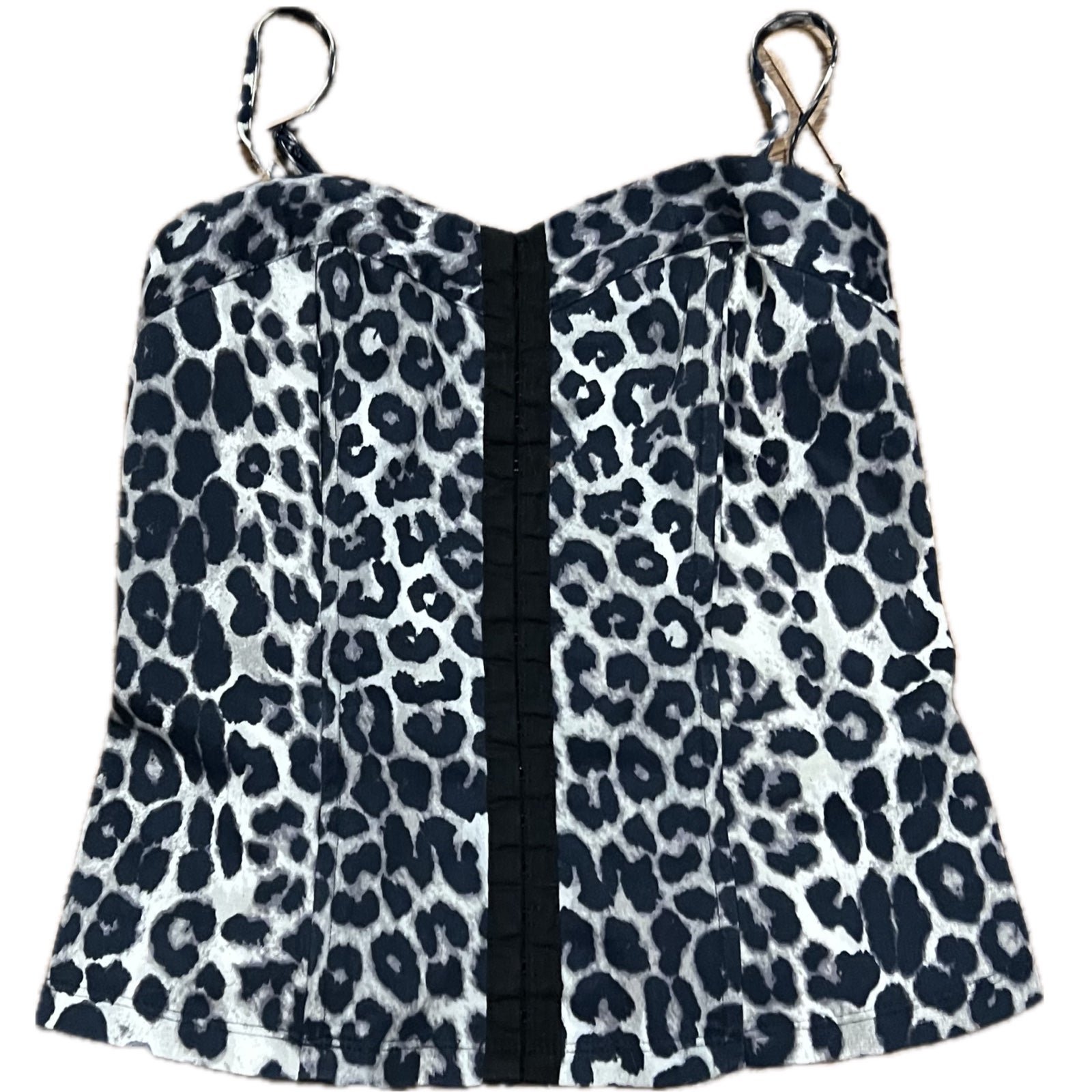 large discount Y2K cheetah print Express corset style top IrY5bkynW just for you