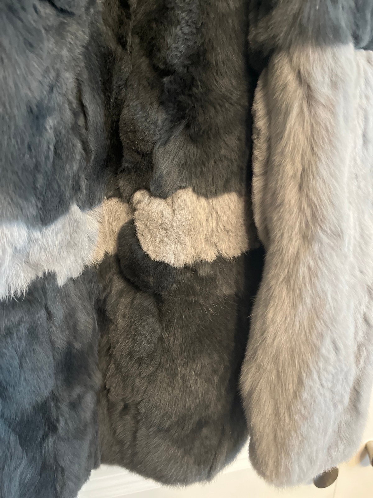 Stylish Heartloom Fur Jacket ~ Charcoal & Light Gray oEj3iGOtT all for you
