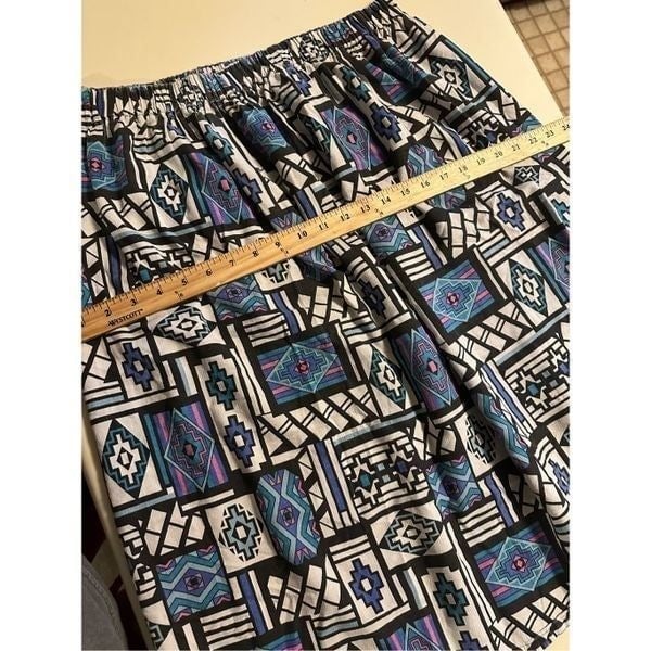 Authentic Vintage Handmade Women’s Aztec Southwestern Blue Knee Length Skirt Size 2X hzErxtgU3 High Quaity