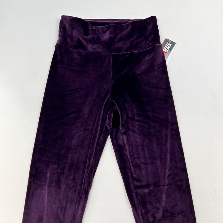 Affordable 32 Degree Heat High Rise Women’s Velour Leggings Purple Size M NWT Ktclyyp2x US Sale