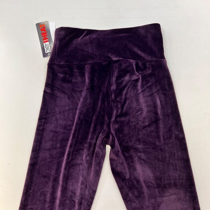 Affordable 32 Degree Heat High Rise Women’s Velour Leggings Purple Size M NWT Ktclyyp2x US Sale
