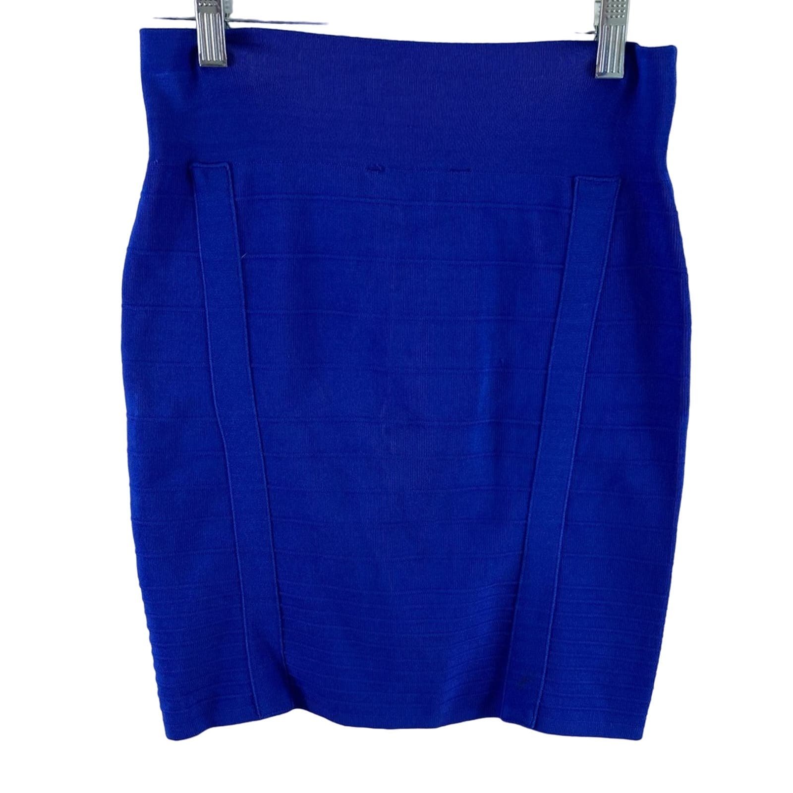 Fashion Rock & Republic Royal Blue High Waisted Jersey Knit Bodycon Skirt Size S lQOEiatdQ Online Exclusive
