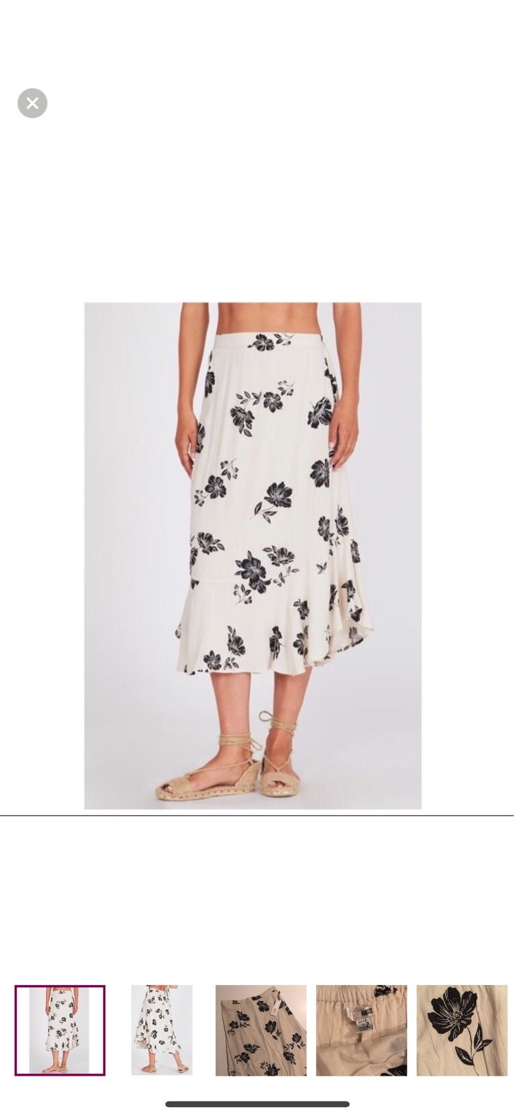 Discounted NEW Amuse Society The Jardines Del Rey Floral Midi Skirt HAkkkmoh4 online store