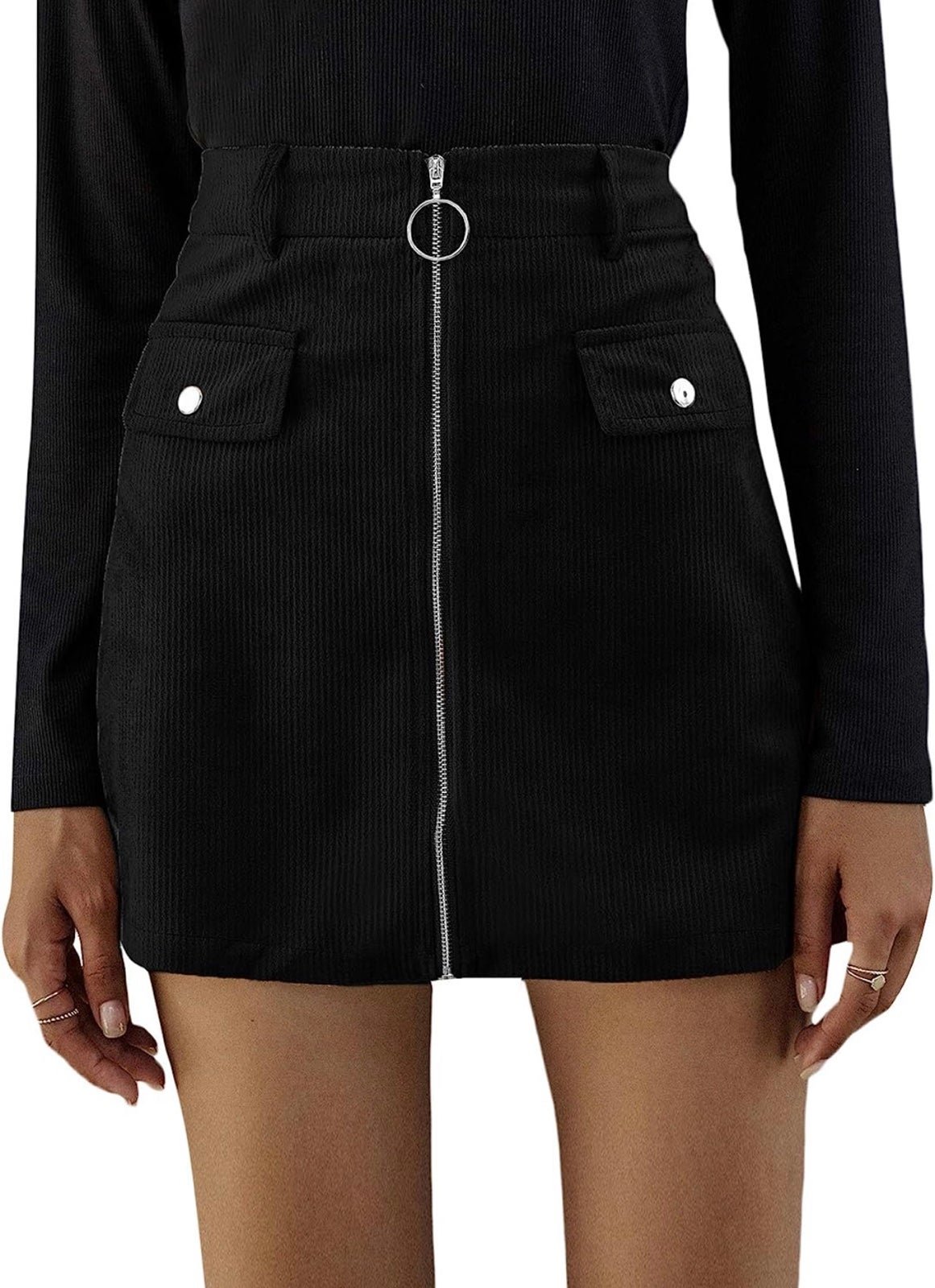 Special offer  Black corduroy skirt - large fHaEQK5fZ C