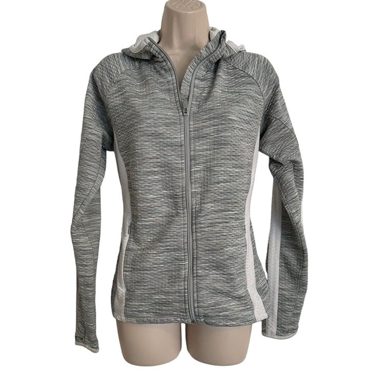 Discounted ATHLETA SNOWSCAPE HOODIE JACKET IN WHITE SPACEDYE SIZE M EXCELLENT CLEAN! lRsSFubMr for sale