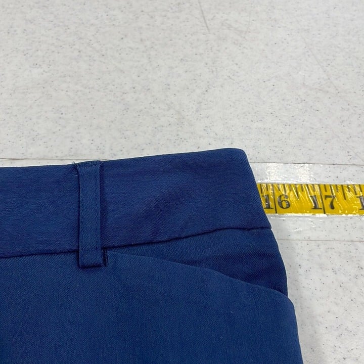 Simple Womens Blue Stretch Flat Front Slash Pockets Straight Leg Dress Pants Size 10 JU1NkDpGR US Outlet