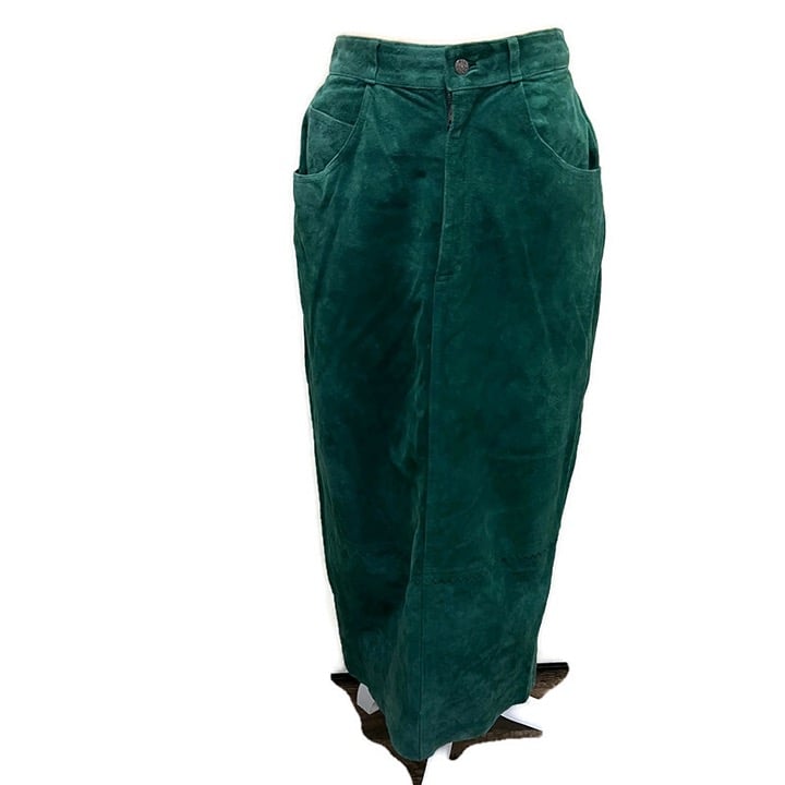 Beautiful VTG Pia Rucci Green 100% Suede Leather Maxi Pencil Skirt Lined Size 10 KlbWWLFSw Everyday Low Prices