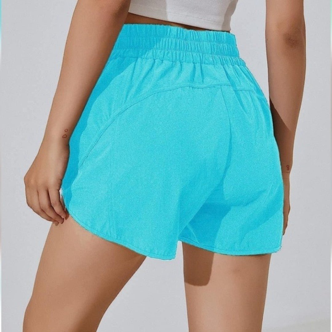 large selection BMJL Women´s High Waist Running Shorts W/zip Pocket Size M #W-303 NKkwn1sy1 all for you