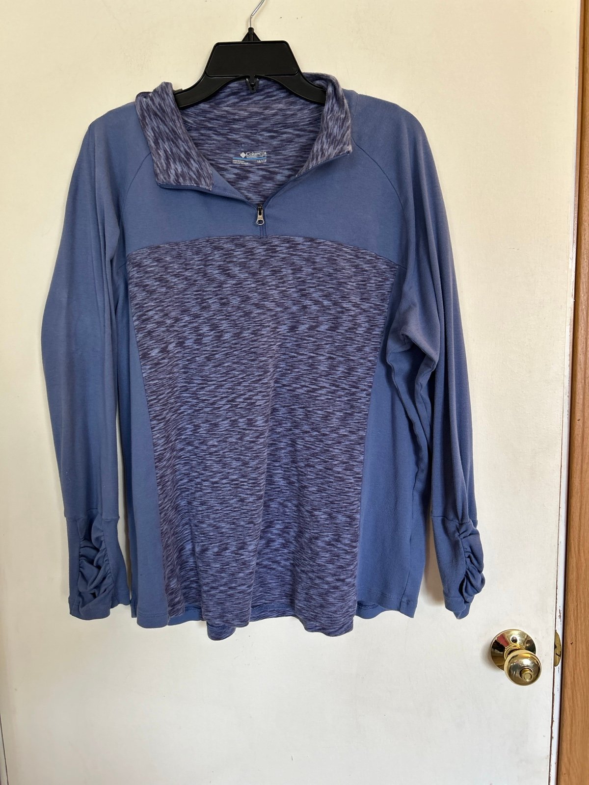 cheapest place to buy  Columbia Womens 1/4 Zip blue pull over sweater size 1X ocaj0eQyQ best sale