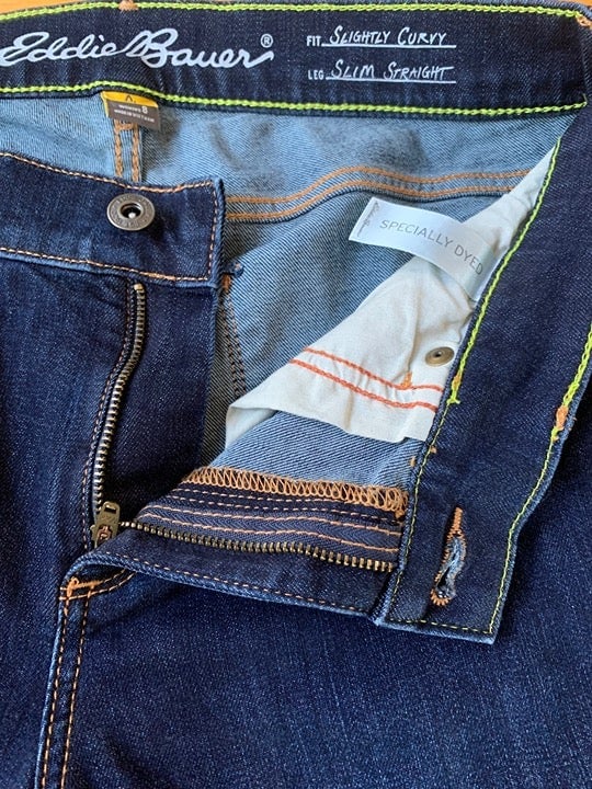 Latest  Eddie Bauer Specially Dye Jeans Slightly Curvy Slim Straight Stretch, Size 8 HVAPIybeg online store