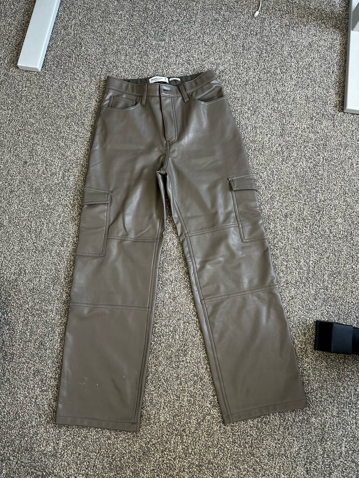 High quality Abercrombie leather cargo pants k3fmvKenT US Sale