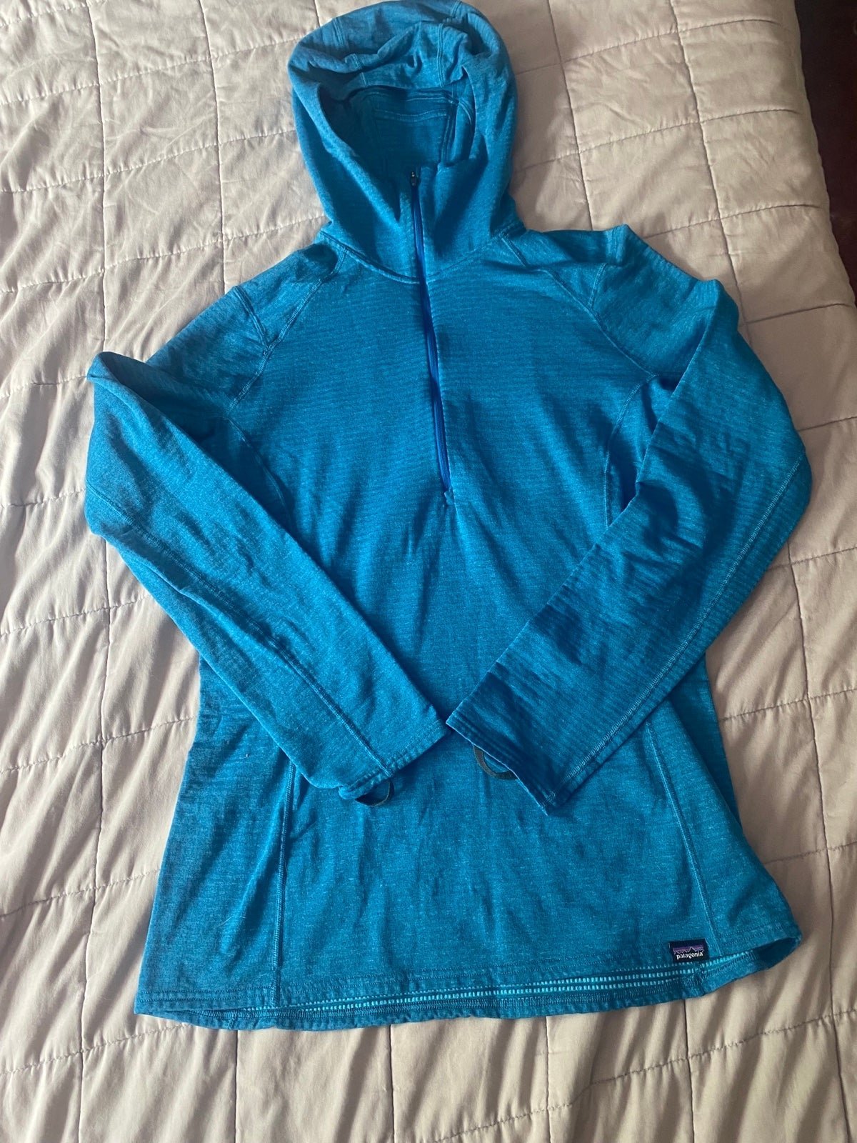 where to buy  Patagonia quarter zip Pullover Top Shirt teal blue J1tFKahcr Hot Sale