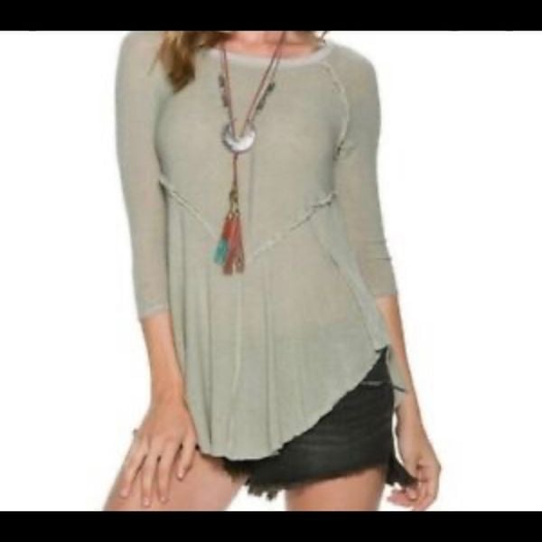 Personality INTIMATELY FREE PEOPLE RAW HEM TOP Fj0YHP6a